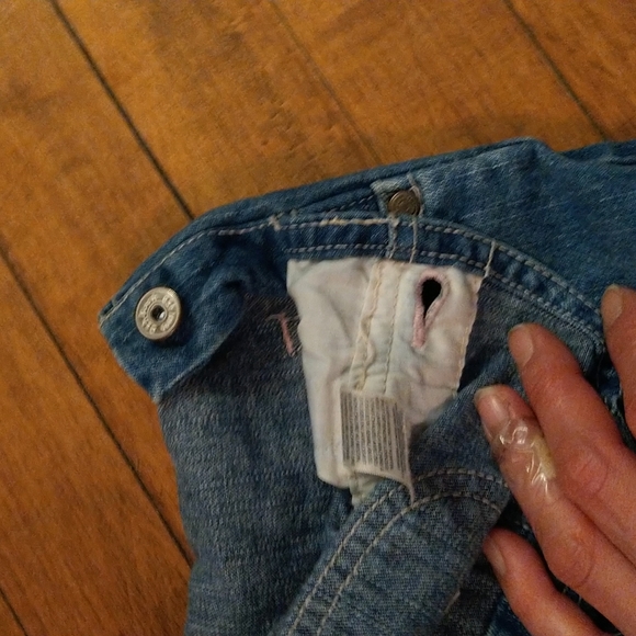 Size 18 months baby girls Oshkosh blue overalls - Picture 10 of 14